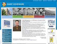 Tablet Screenshot of hohenburg.de